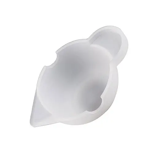 Силіконовий мірний міні-стакан 10 мл з носиком вимірювальна склянка, Kitchen Master Прозорий 87387 - фото 7