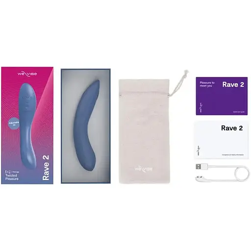 Вібратор We-Vibe Rave 2 Twisted Pleasure Blue + App SO8768 (108461) - фото 8