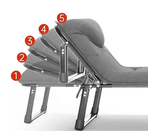 Розкладне ліжко з вбудованим матрацом Leobro Grey (LB-FB-S1-GRY) - фото 3