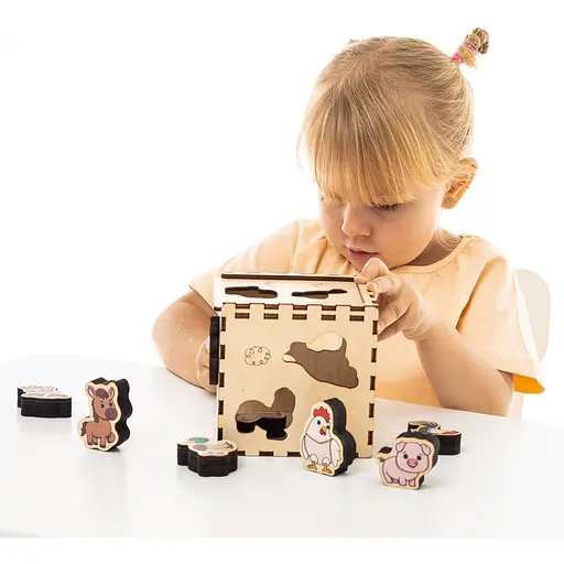 Кубик-сортер GoodPlay Фермерский мир (CUB-4-006) - фото 10