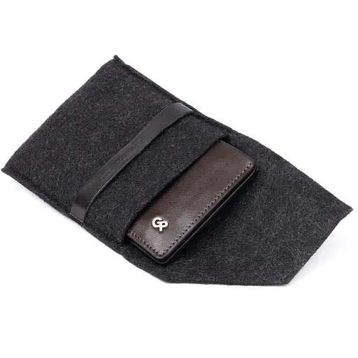 Мужской кожаный кошелек Grande Pelle 9х10х1 см acs0016024 - фото 5