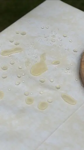 Водовідштовхувальна скатертина Мармур пісочний 180х180 см - фото 8