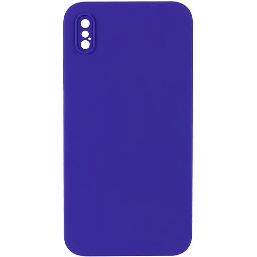 Чехол Silicone Case Square Full Camera Protective AA No Logo для Apple iPhone XS Max 6.5 Фиолетовый/Ultra Violet