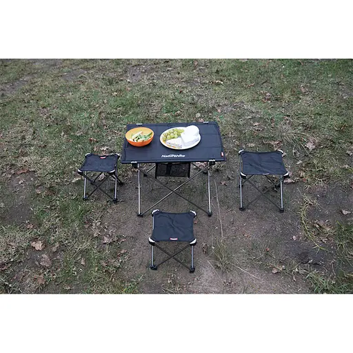 Стілець розкладний туристичний Naturehike NH20JJ019 (Чорний) - фото 7