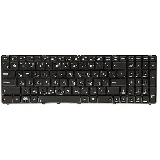 Клавiатура для ноутбука ASUS K50, K50A, K50I чoрний, чoрний фрейм