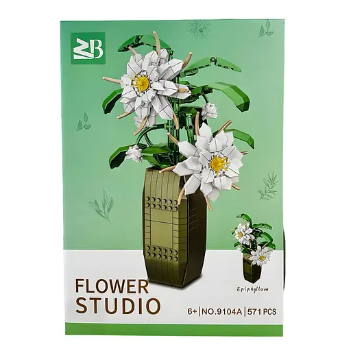 Конструктор Flower Studio Епіфілюм у вазі на 571 деталь (9104A) - фото 2