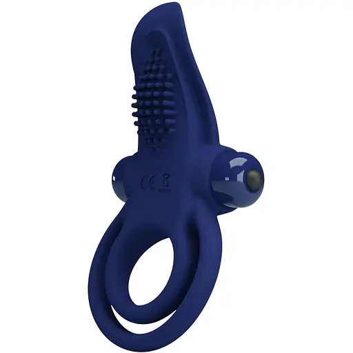 Виброкольцо Pretty Love Vibrant Penis Ring 11.3 см синий
