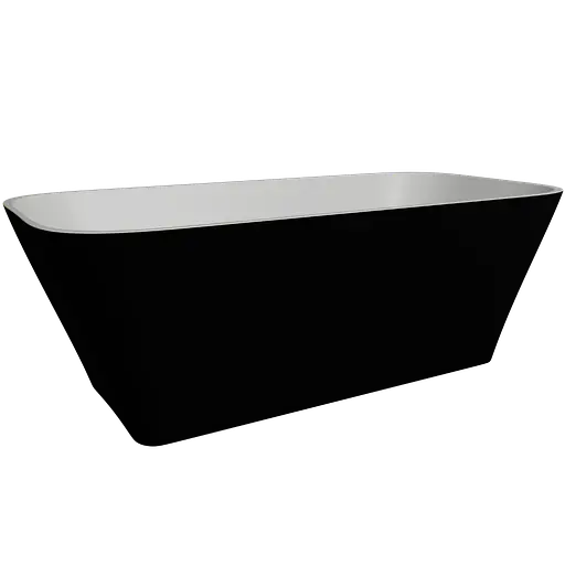 Ванна отдельностоящая матовая Amdcon Atlant 170x75 черная из литого камня ATLANT_170_BLACK_MAT Черный матовый - фото 8