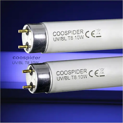 COOSPIDER 2-Pack T8 F10 U/V BL 10W Сменная лампочка CFL Люминесцентная прямая трубка 13 дюймов - фото 4