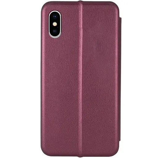 Чехол-книжка Epik кожаный Classy для Apple iPhone X/XS 5.8 Бордовый - фото 2