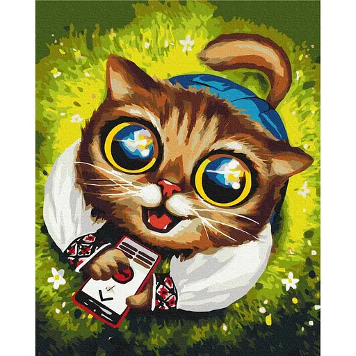 Картина за номерами Котик із ППО Маріанна Пащук Brushme 40x50 см різнокольорова 000277737