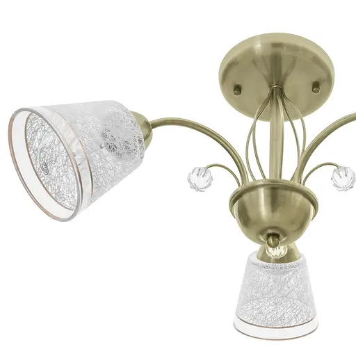 Люстра стельова Brille в зал E27 60W BZ (LK-637C/3) - фото 3