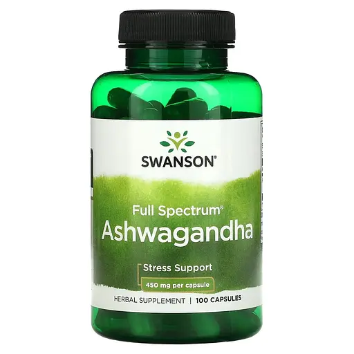 Ашваганда Swanson Ashwagandha 450 mg 100 caps (1086-100-93-4411784-20)