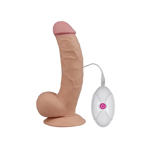 Реалістичний вібратор Lovetoy The Ultra Soft Dude 21.5 см тілесний - фото 7