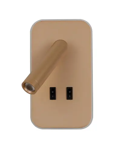 Бра, настенный светильник Italux WL-83957-1-GD Doria LED 2x8W 3000K 559Lm IP20 золотой - фото 1