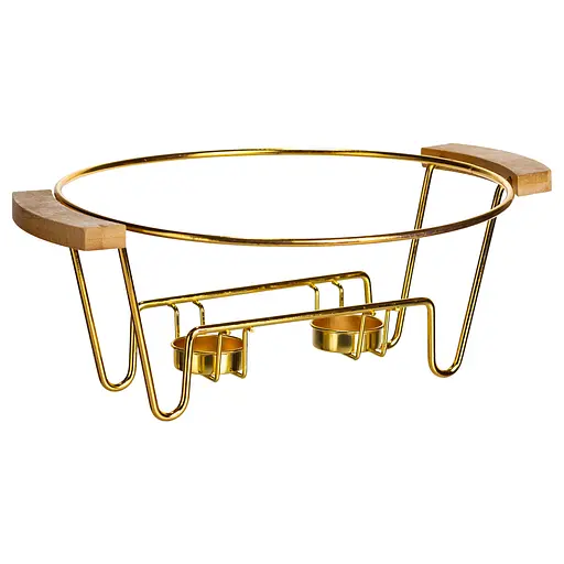 Мармит фарфоровый настольный круглый 2(л) мармитница с подогревом Черный мрамор Yiwu LC-718 - фото 2