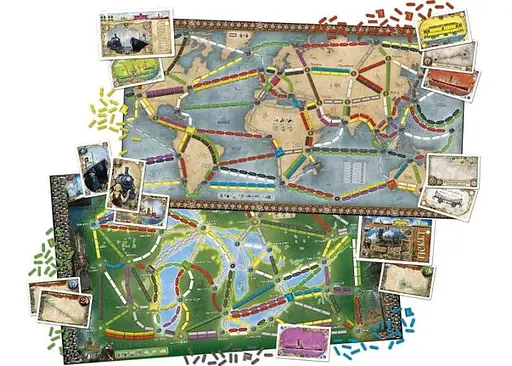 Настольная игра Lords of Boards Билет на поезд: Рельсы и паруса (Ticket to Ride: Rails & Sails) (укр.) (LOB2333UA) - фото 5