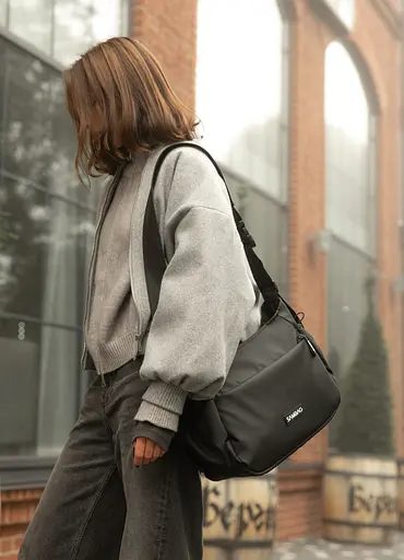 Женская сумка Sambag Dart черная 32 х 25 х 13 см (90321064) - фото 3