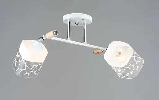 Люстра стельова Sirius B A4118/2 WT+CH з поворотнім механізмом