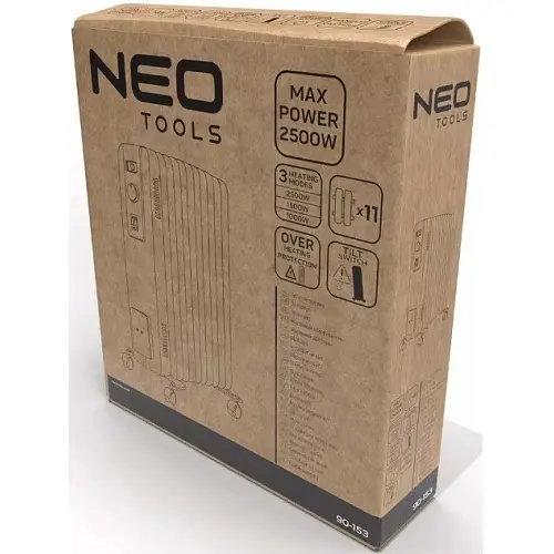 Масляный обогреватель Neo Tools 2,5 кВт (90-153) - фото 7