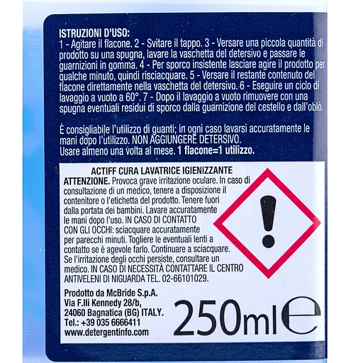 Чистящее средство для стиральной машины Actiff Washing Macine Cleaner 18 X 250 мл (256261) - фото 3