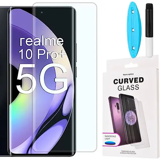 Захисне скло DK для Realme 10 Pro+ UV Curved 017496 clear