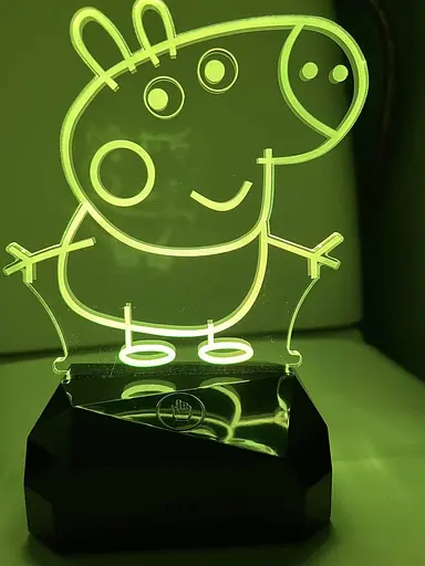 Світильник нічник 3D планшет USB, акумулятор, ручка для написів - фото 6