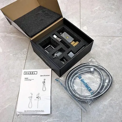 Набір для гігієнічного душу із змішувачем Dusel Gani Chrome 231989001, Хром - фото 6