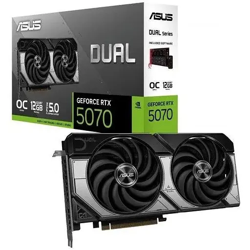 Відеокарта Asus GeForce RTX 5070 Dual OC 12GB - фото 1