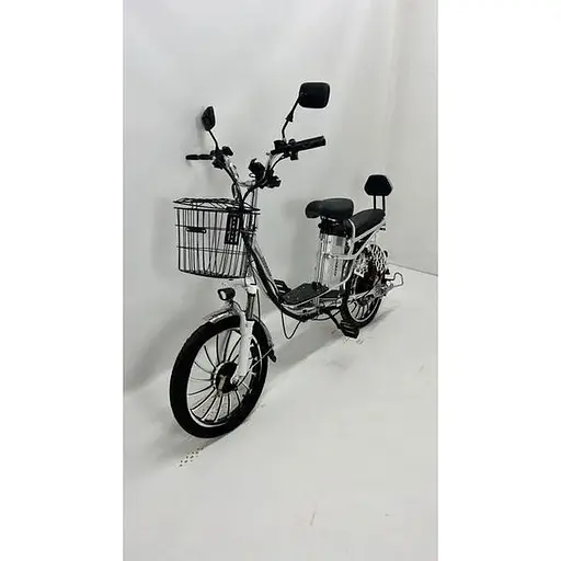 Электровелосипед Minako V4 PRO двухместный 800W/60V/24Ah с задним амортизатором серый - фото 2