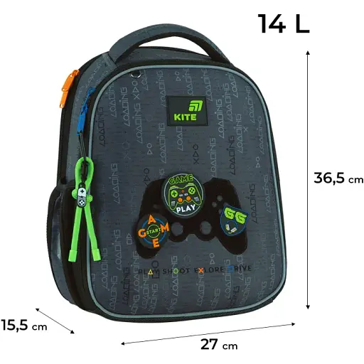 Рюкзак Kite Education 555 каркасный Good Game - фото 10