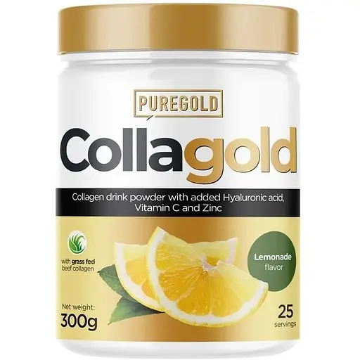 Препарат для суставов и связок Pure Gold Protein CollaGold, 300 грамм - Лимонад