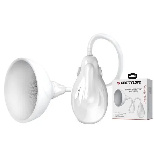 Помпа для груди Pretty Love Breast Vibrating Massager 7 см белый - фото 5