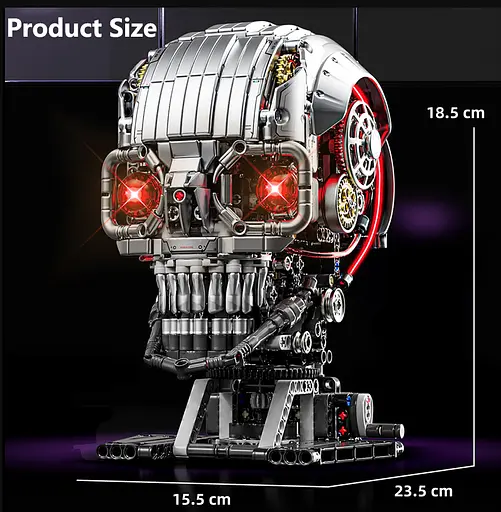 Конструктор череп MJI Skeleton механічний від  для дітей та дорослих  1099 деталей - фото 4