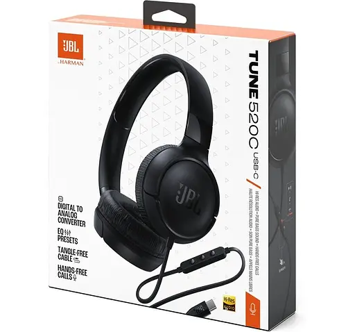 Навушники JBL Tune 520C USB-C Black (JBLT520CBLK) - фото 8