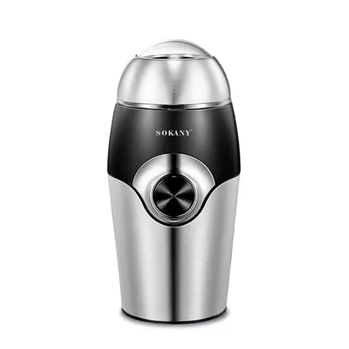 Электрическая ножевая кофемолка измельчитель Sokany SK-3024 ножи из нержавеющей стали 50 г для кофе и специй 150 Вт Серебристый - фото 3