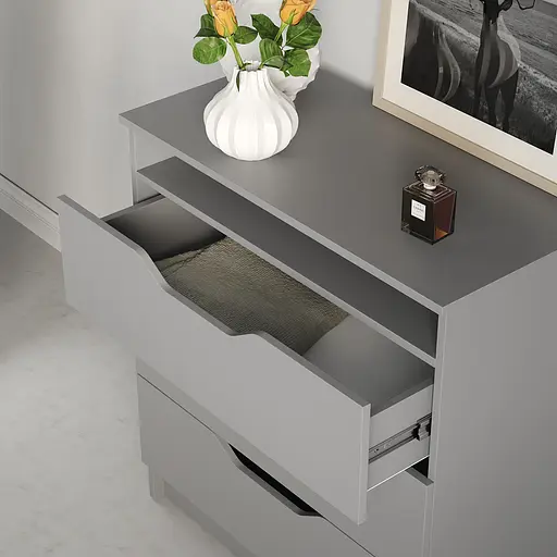 Комод в спальню MebelStar 800 Лилу 81x40x89 см Серая мышка (MBS-1343) - фото 3