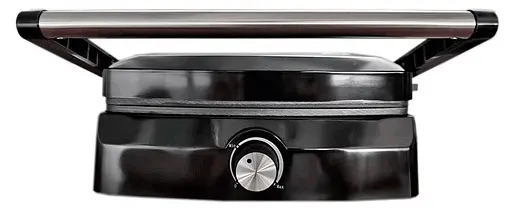 Прижимной контактный электрический гриль Grunhelm G1011 домашний с антипригарным покрытием 1000 Вт Серый - фото 2