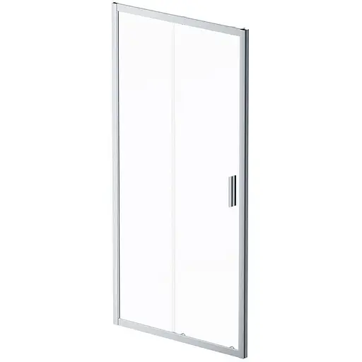 Душевые двери AM.PM Gem 100x195 см стекло прозрачное хром матовый W90UG-100-1S-195MT, прозрачный, хром матовый - фото 1