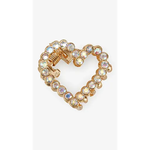 Заколка-краб Сердце 7-6,1-18 Золотой - фото 1