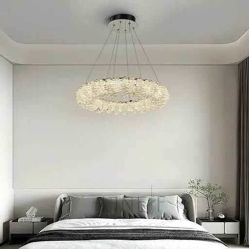 Кільцева кришталева люстра в хромі Ø 60 см | Арт. 33038-600 CH | Line F - фото 1