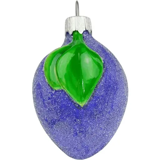 Ялинкова прикраса Санта Шоп Слива скло (4820001180145)