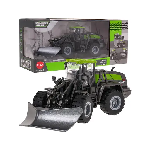 Бульдозер с металлическими элементами и подвижными элементами для детей