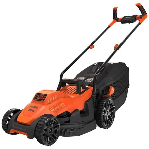 Газонокосарка електрична Black+Decker 1400 Вт травозбірник 40 л (BEMW461BH) - фото 1
