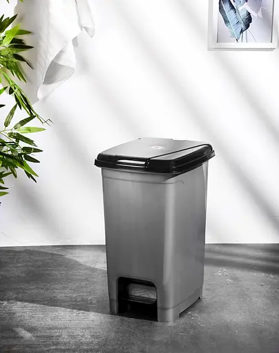 Кошик для сміття Violet House 0156 Metalic з педаллю 8 л (0156 METALIC 8 л) - фото 3