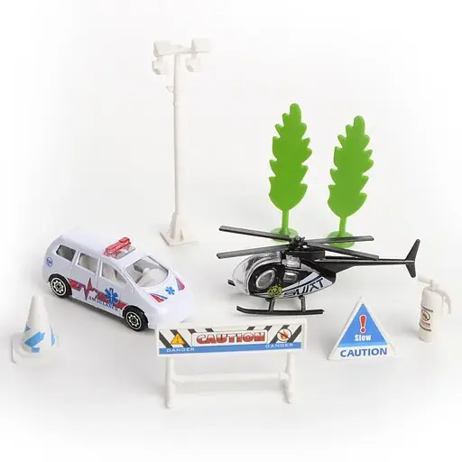 Ігровий набір Поліція з машинкою та вертольотом IM269
