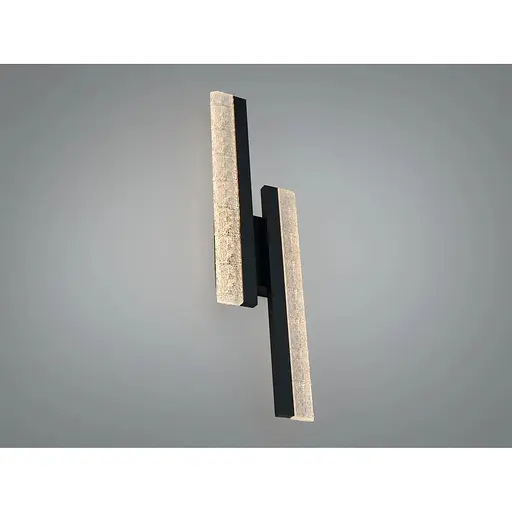 Настінне LED бра Romin планка чорний 16 Вт дві лінії - фото 1