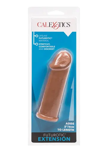 Насадка на пенис CalExotics Futurotic Penis Extender 14 см коричневый - фото 4
