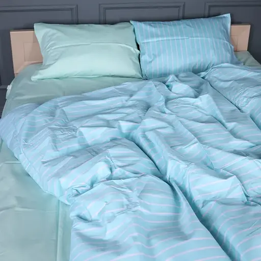 Підковдра MirSon Seafoam Stripe сатин 110х140 см (2200013051473) - фото 1