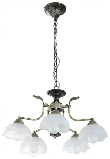 Люстра подвесная Brille классическая E27 40W BZ (BKL-052S/5)